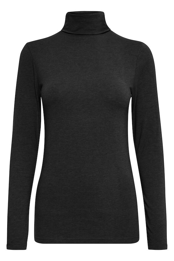 b.young Turtleneck with long sleeves Black – Shop Black Turtleneck with ...