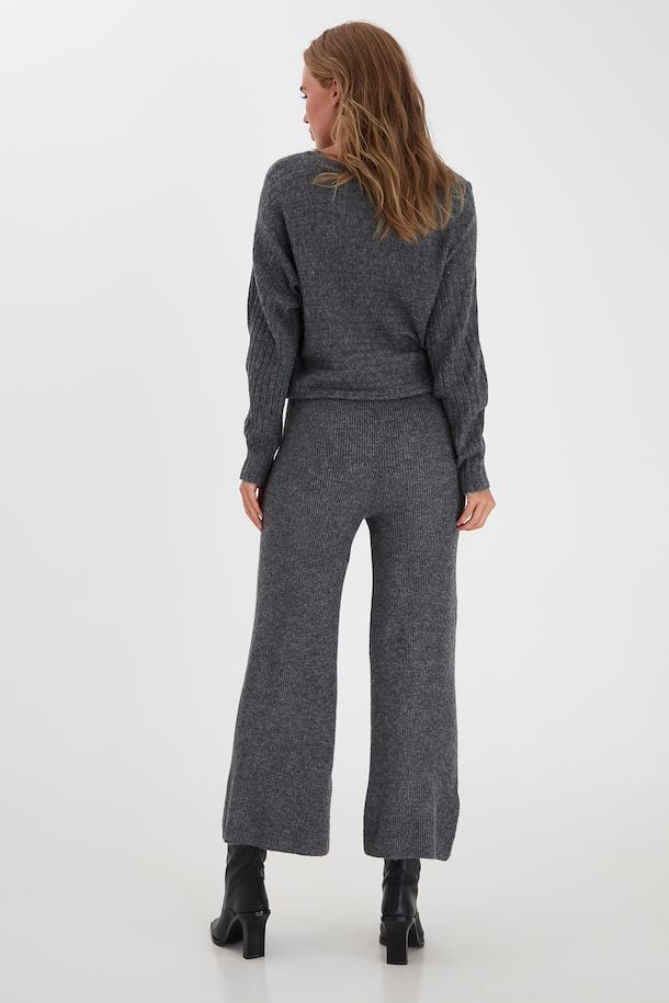 b.young Casual pants Dark Grey Melange â Shop Dark Grey Melange Casual pants from size XS-XXL here