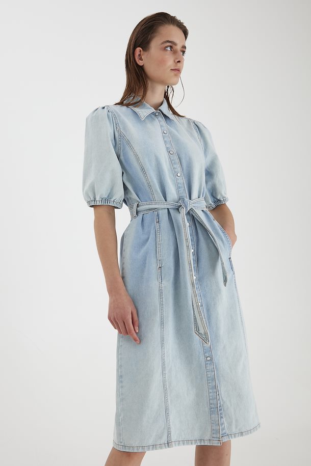  Ligth Blue Denim Denim Jurk - Koop hier Ligth Blue Denim Denim Jurk  uit maat