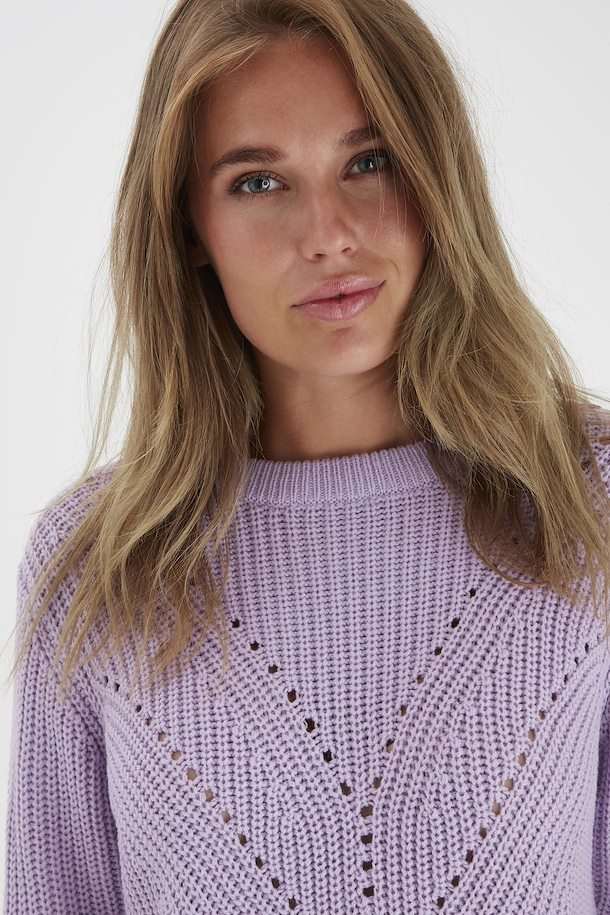 b.young Knitted pullover Lilac Breeze – Shop Lilac Breeze Knitted ...