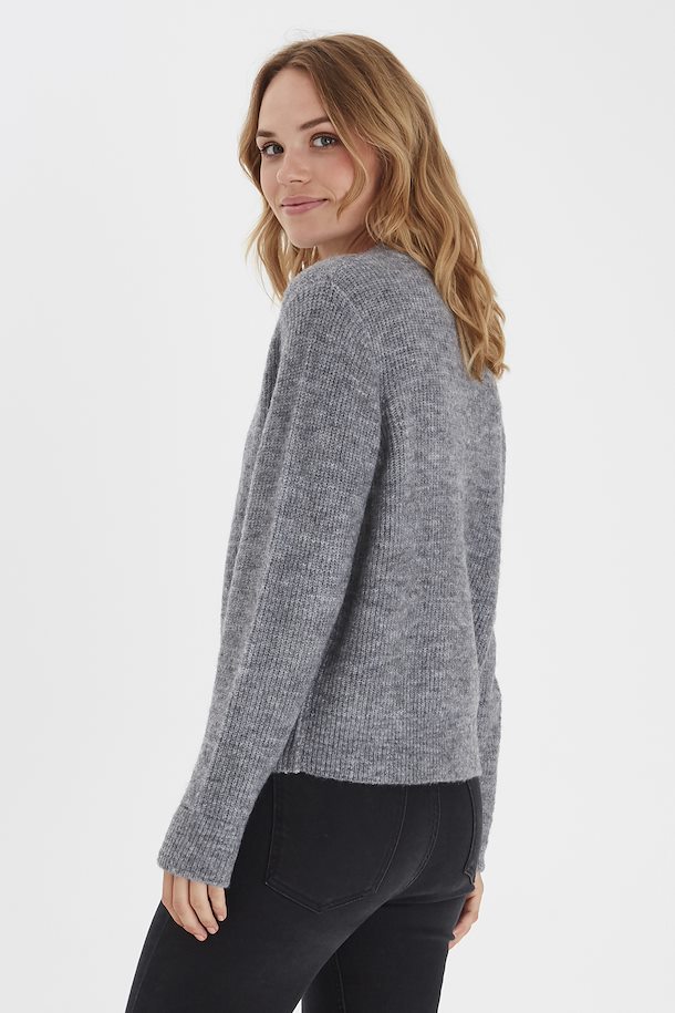b.young Knitted cardigan Med. Grey Mel. – Shop Med. Grey Mel. Knitted ...
