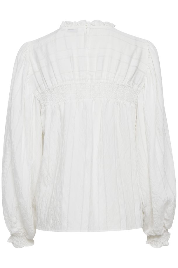 b.young Blouse with long sleeve Off White – Shop Off White Blouse with ...