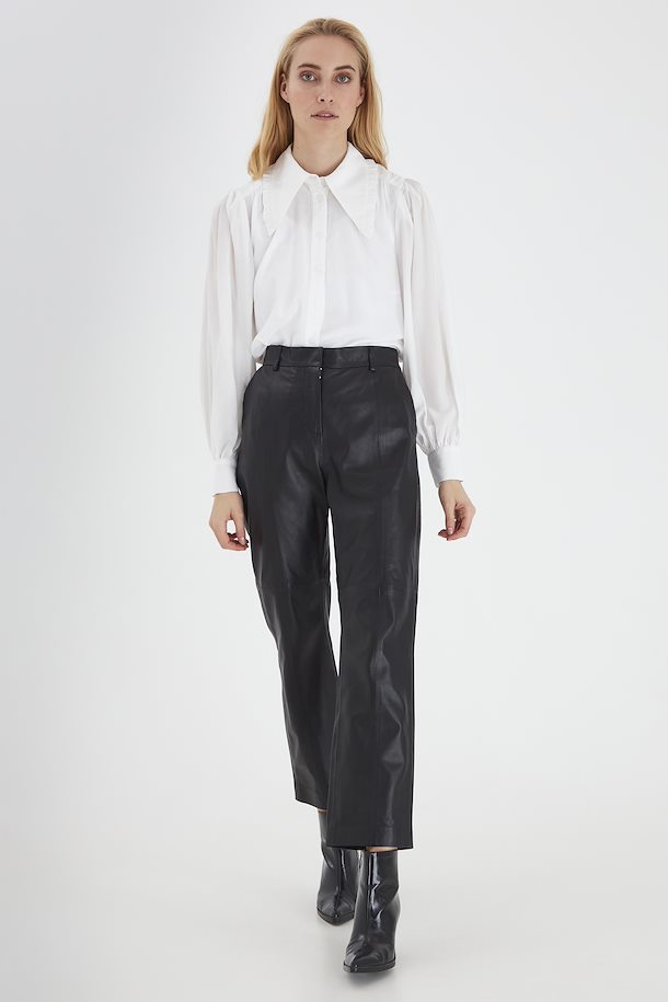 Zara Faux Leather Trousers with Belt