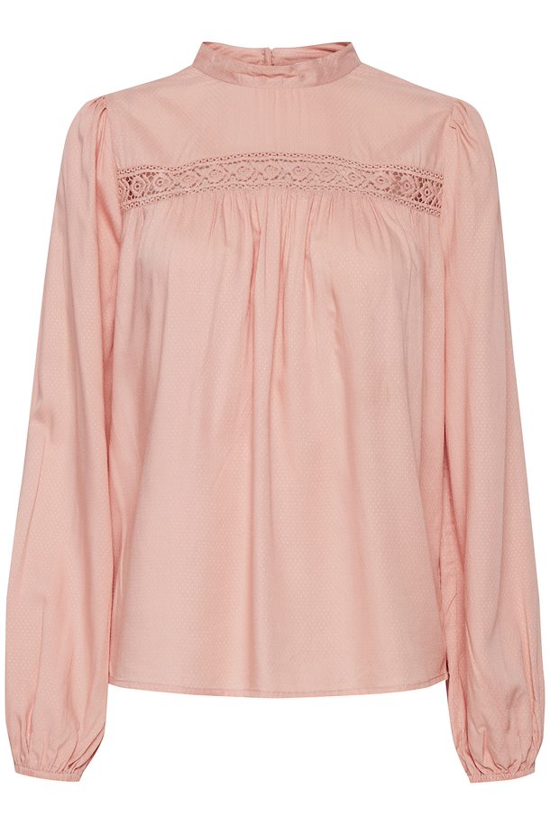 b.young Blouse with long sleeve Rose Tan – Shop Rose Tan Blouse with ...